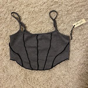 NWT corset style top